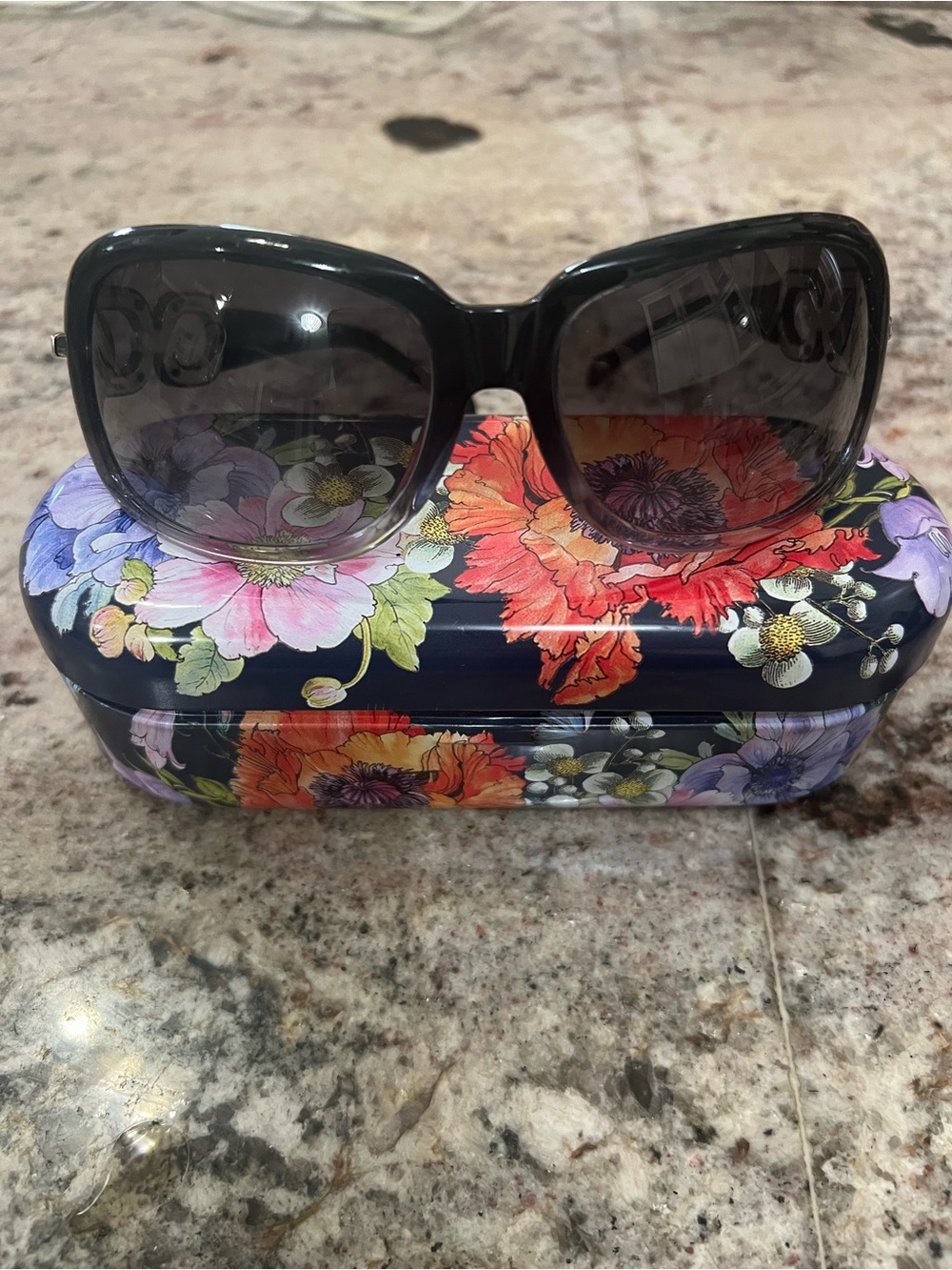 EUC!Brighton”Express Yourself”Black Sunglasses/Silver&CrystalArms/Case/No Damage - Picture 3 of 9